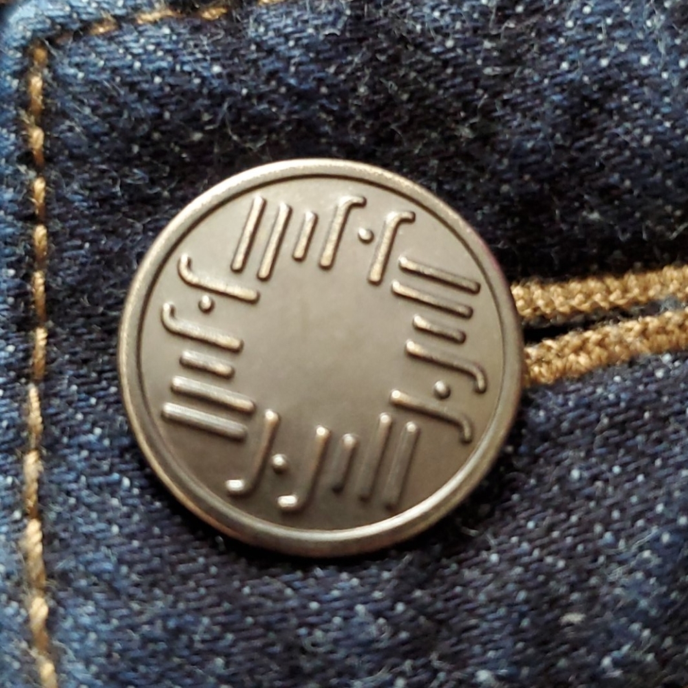 J. Jill Dark Wash Mid Rise Flare Leg Jeans - Picture 6 of 7